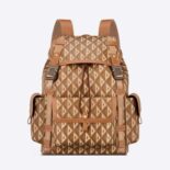 Dior Men Hit the Road Backpack Coffee CD Diamond Canvas