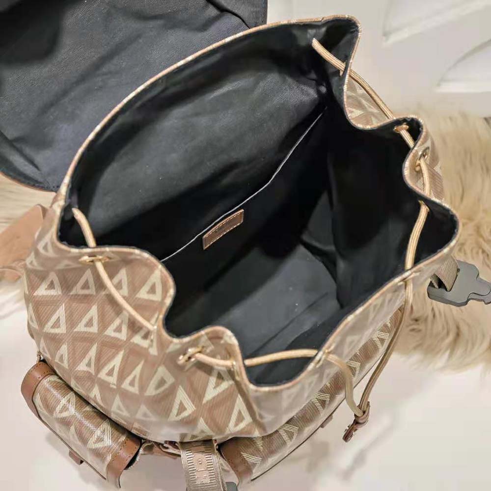 Dior Men Hit the Road Backpack Coffee CD Diamond Canvas 9 Dior Men Hit the Road Backpack Coffee CD Diamond Canvas - Image 9