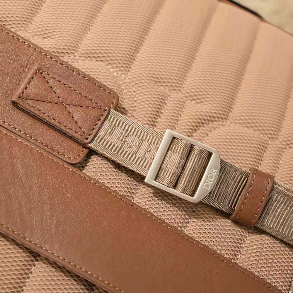 Dior Men Hit the Road Backpack Coffee CD Diamond Canvas 8 Dior Men Hit the Road Backpack Coffee CD Diamond Canvas - Image 8