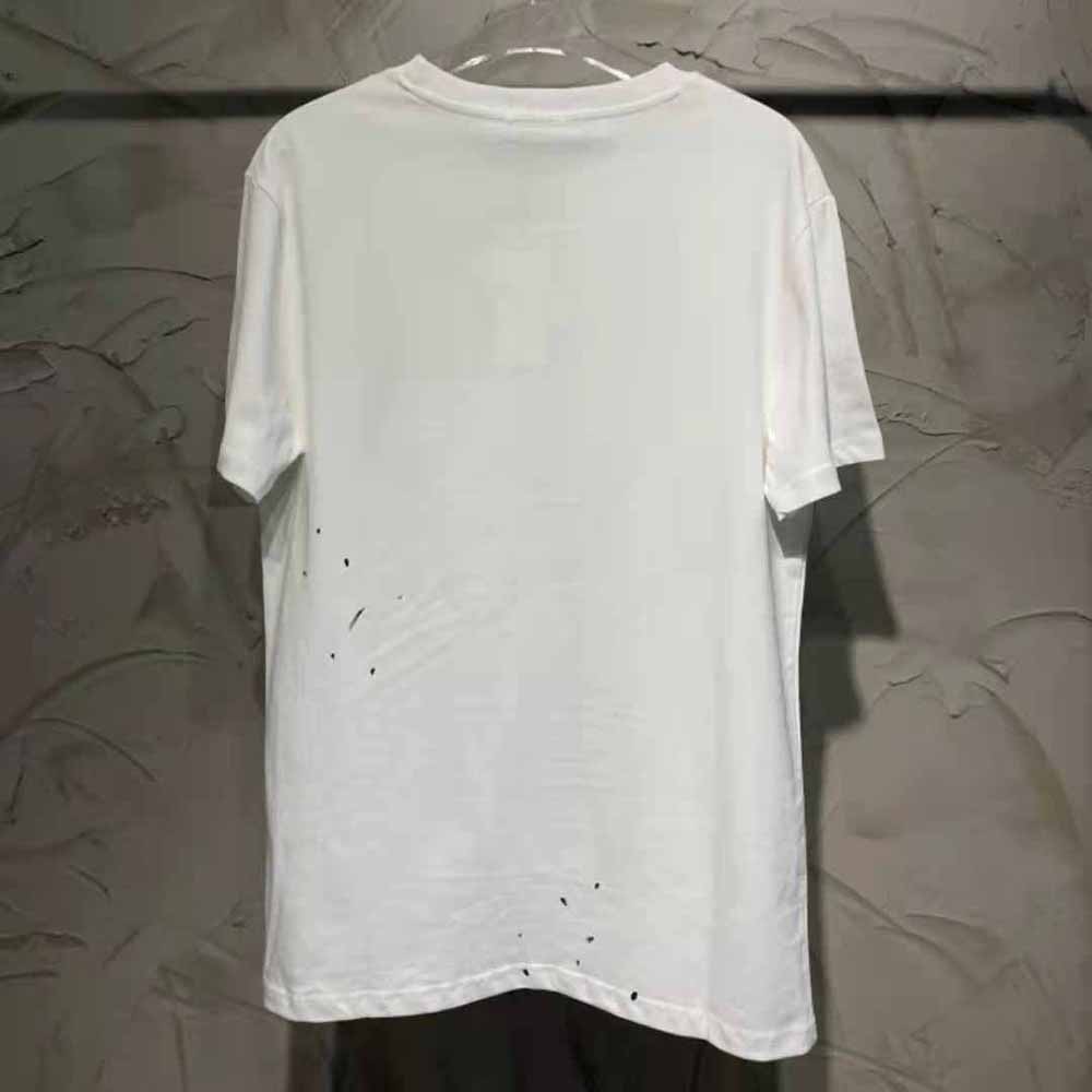 Dior Men Oversized Cactus Jack Dior T-shirt White Cotton Jersey 4 Dior Men Oversized Cactus Jack Dior T-shirt White Cotton Jersey - Image 4