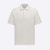Dior Men Oversized Dior Oblique Polo Shirt White Terry Cotton Jacquard