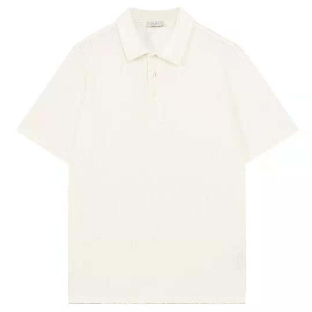 Designer DIOR Air Dior Polo Shirt - White XXL For Sale at 1stDibs
