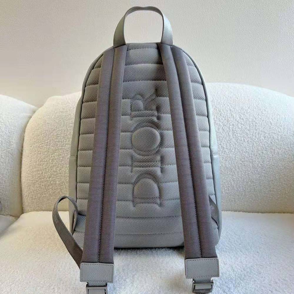 Dior - Rider Backpack Dior Gray CD Diamond Canvas and Smooth Calfskin - Men