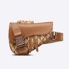 Dior Men Saddle Bag Coffee CD Diamond Canvas and Smooth Calfskin