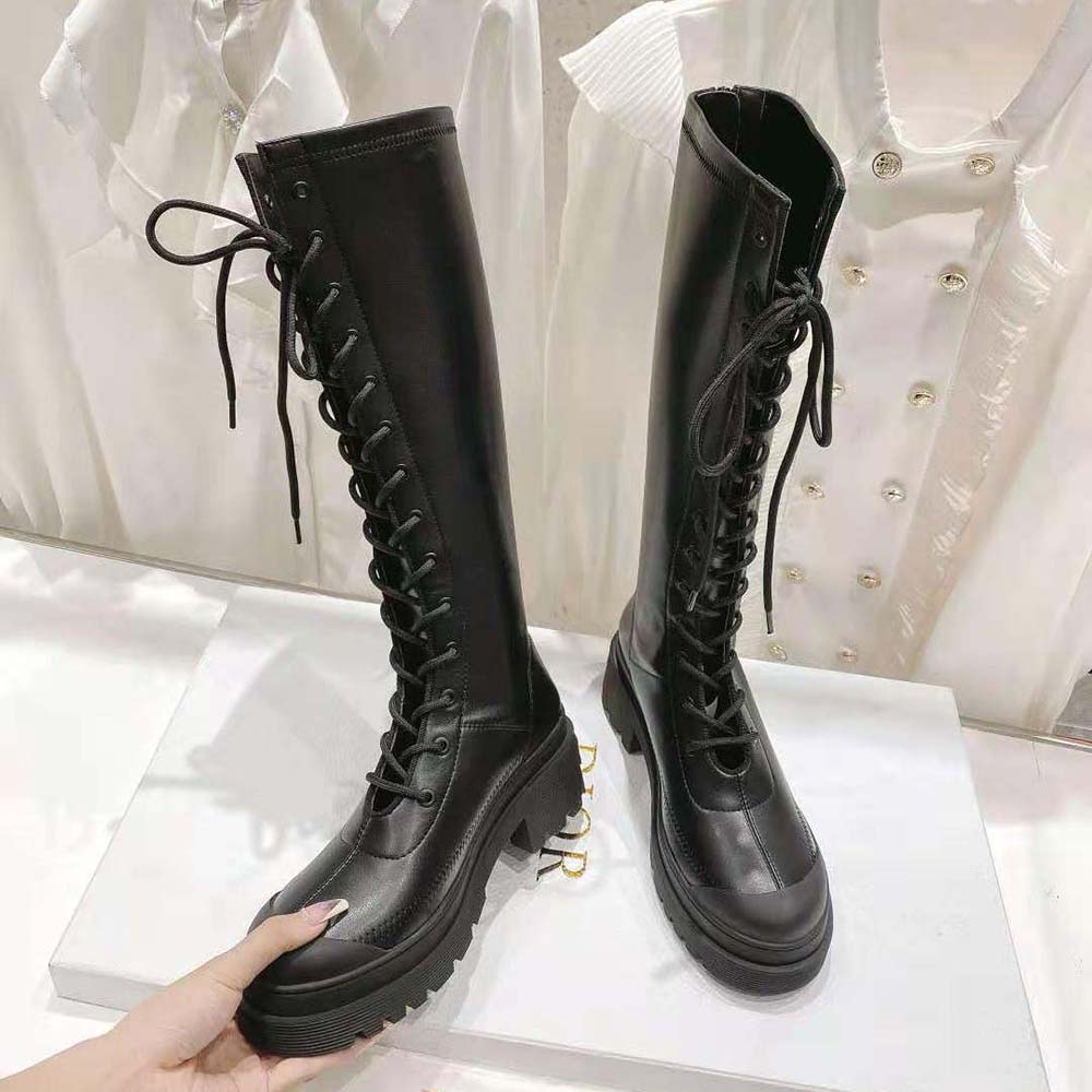 Dior Black Stretch Lambskin Arcade Boots – MILNY PARLON