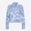 Dior Women Dioriviera Jacket Cornflower Blue Cotton Denim with Toile de Jouy Motif