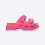 Dior Women Diorquake Strap Sandal Bright Pink Calfskin