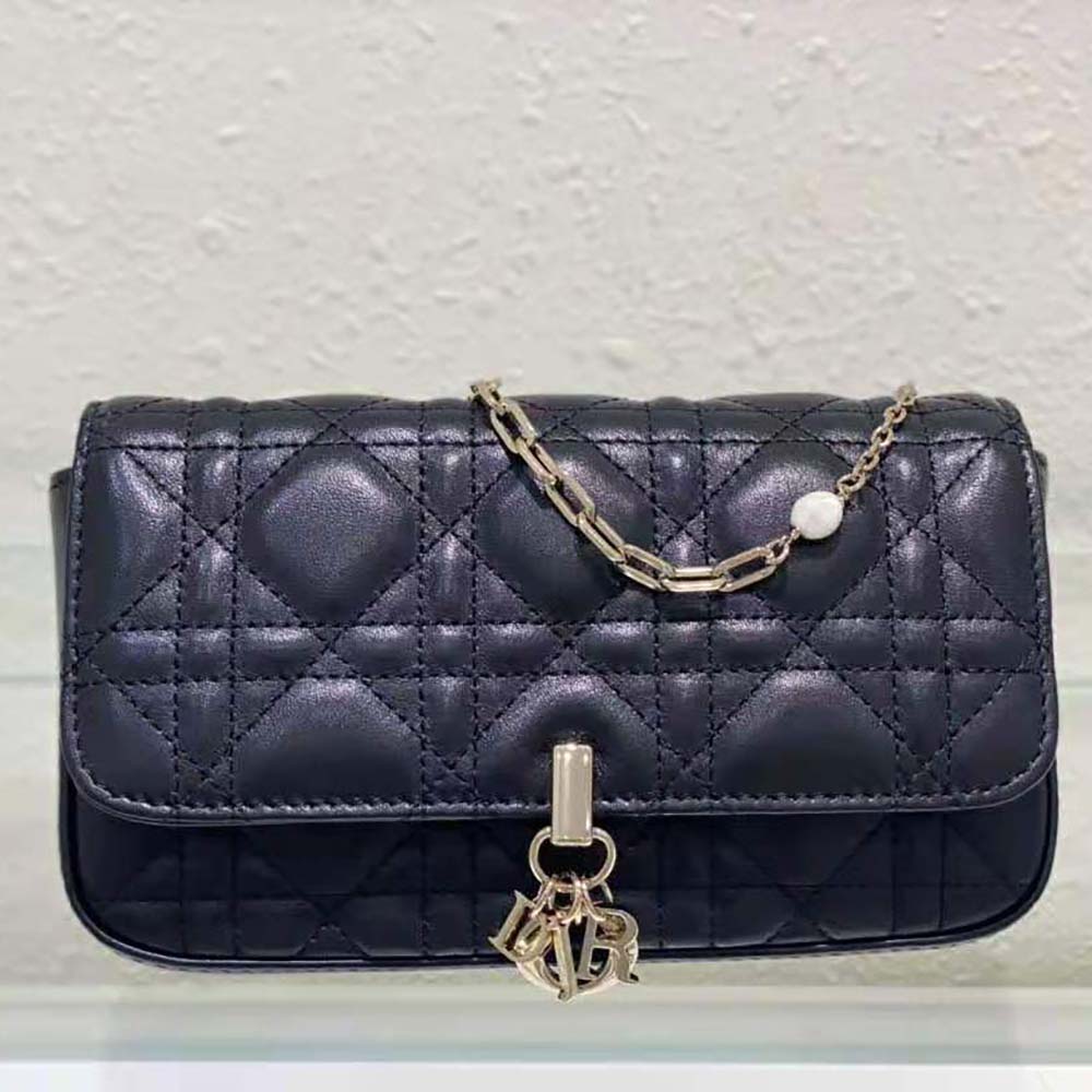 Dior - Lady Dior Pouch - Black – Shop It