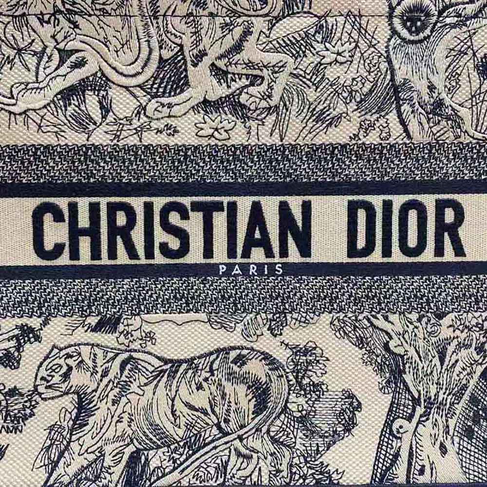 Dior Women Medium Dior Book Tote Brown Toile de Jouy Embroidery 10 Dior Women Medium Dior Book Tote Brown Toile de Jouy Embroidery - Image 10