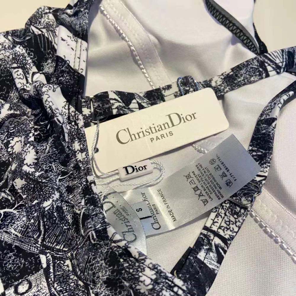 CHRISTIAN DIOR Technical Fabric Embroidered Toile De Jouy