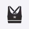 Dior Women Vibe Sports Bra Black and White Technical Jersey