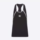 Dior Women Vibe Tank Top Black and White Technical Jersey