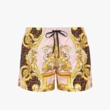 Fendi Men Swim Shorts Fendace Multicolor Nylon Shorts