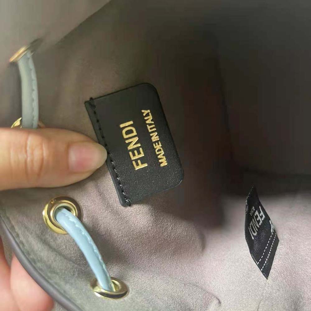 Fendi Women Mon Tresor Light Blue Leather Mini Bag 9 Fendi Women Mon Tresor Light Blue Leather Mini Bag - Image 9