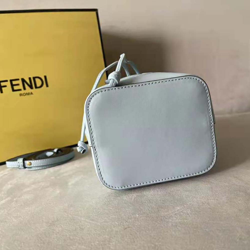 Fendi Women Mon Tresor Light Blue Leather Mini Bag 6 Fendi Women Mon Tresor Light Blue Leather Mini Bag - Image 6