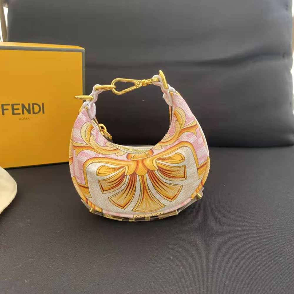 Fendace Fendi x Versace Fendace Nano Fendigraphy Silk Charm w