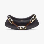 Fendi Women O’Lock Swing Black Leather Pouch
