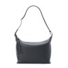 Loewe Women Cubi Crossbody Bag in Supple Smooth Calfskin and Jacquard-Navy