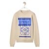 Loewe Women Photocopy Anagram Sweatshirt in Cotton-Blue