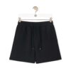 Loewe Women Shorts in Cotton-Black