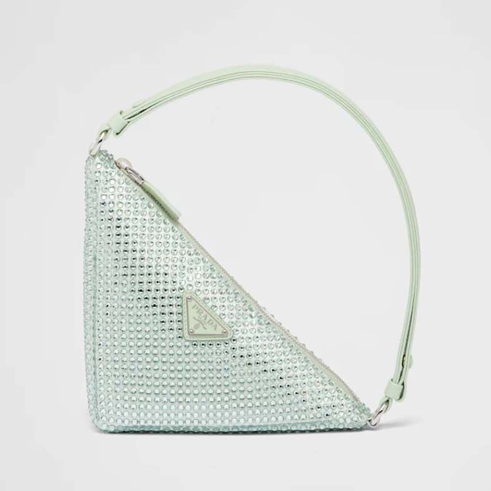 Prada Crystal-Studded Satin Pouch replica - Affordable Luxury Bags