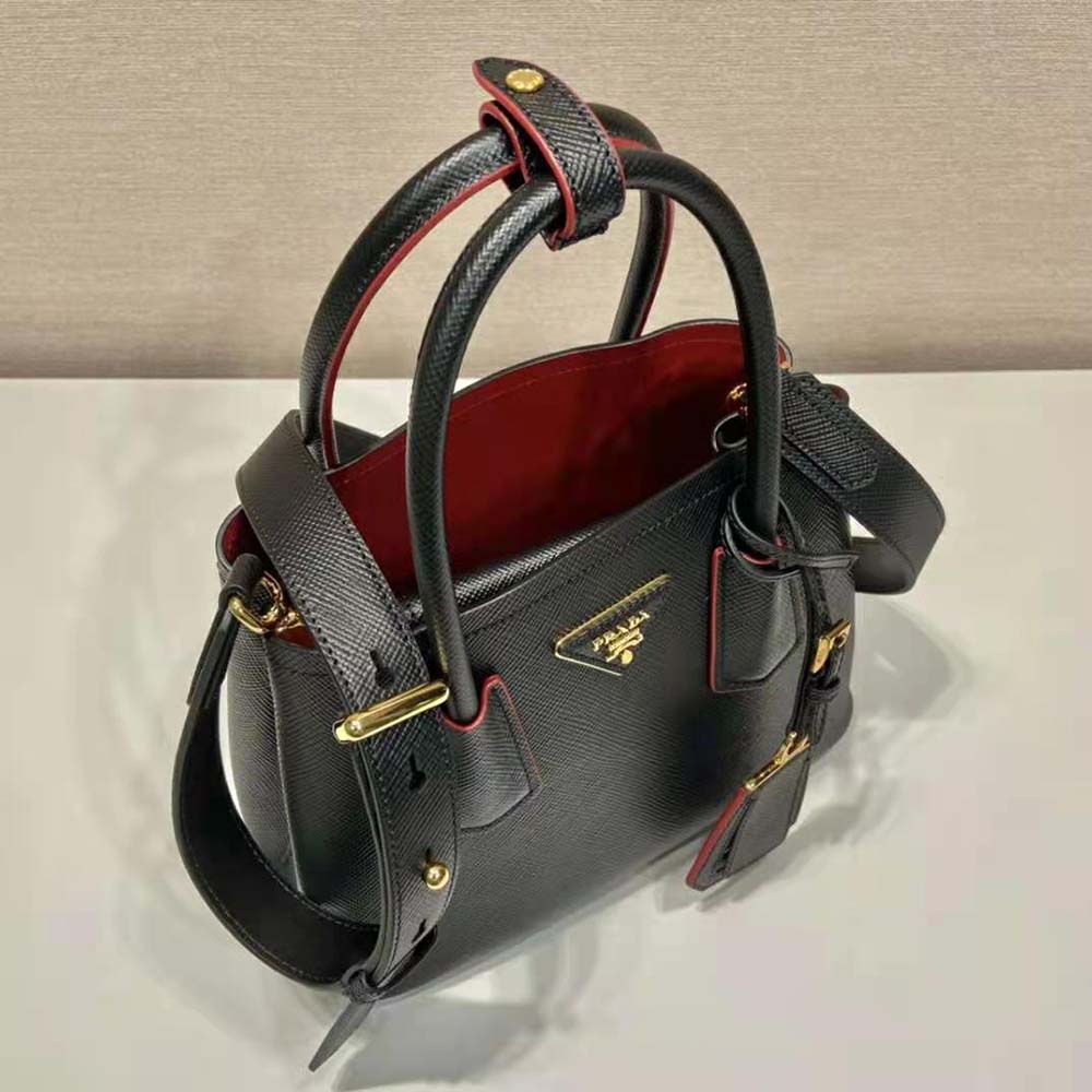 Prada Women's Double Saffiano Leather Mini Bag