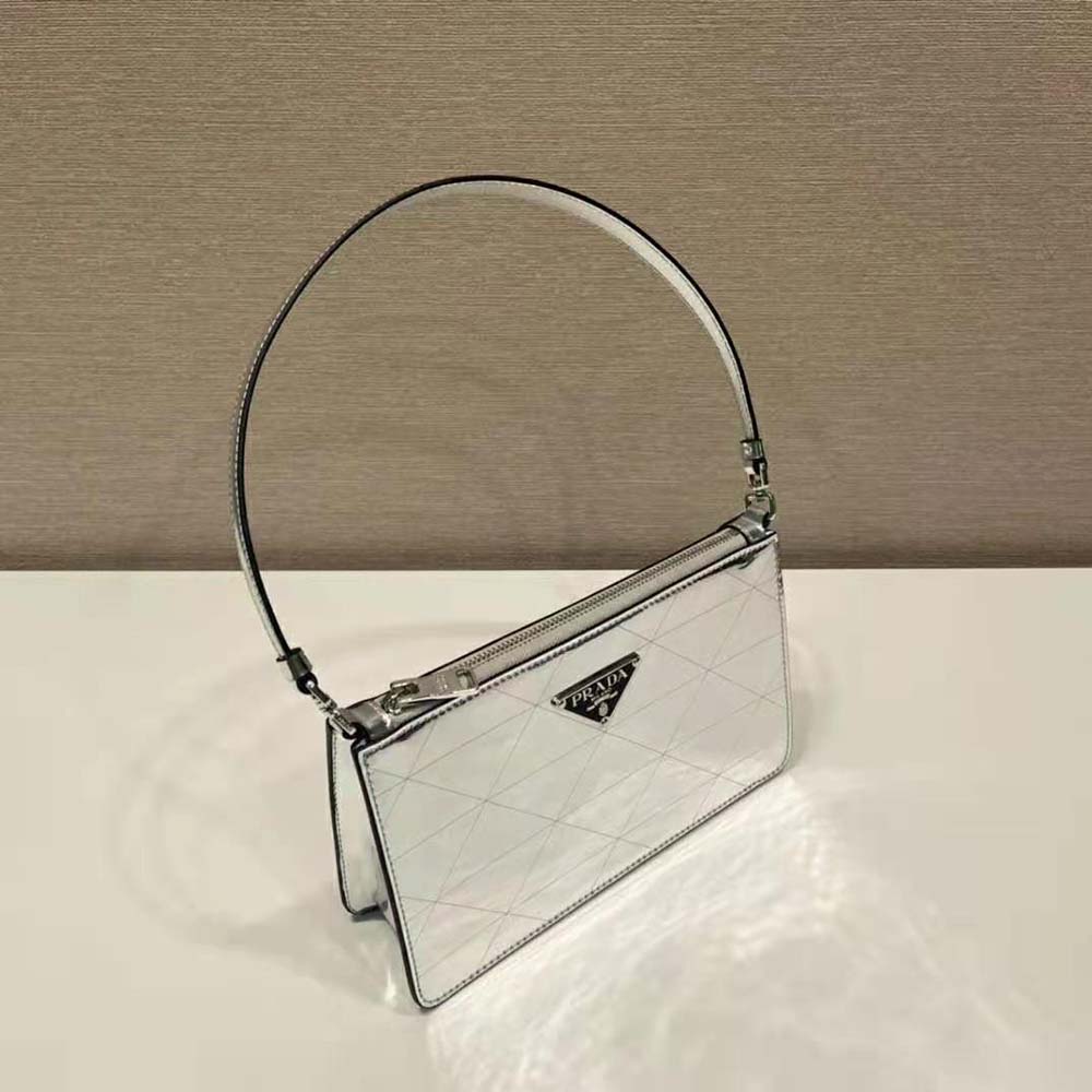 Prada Mini Bag In Metallic Leather