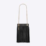 Saint Laurent YSL Women Grace Small Chain Bag in Suede-Black