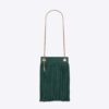 Saint Laurent YSL Women Grace Small Chain Bag in Suede-Blue