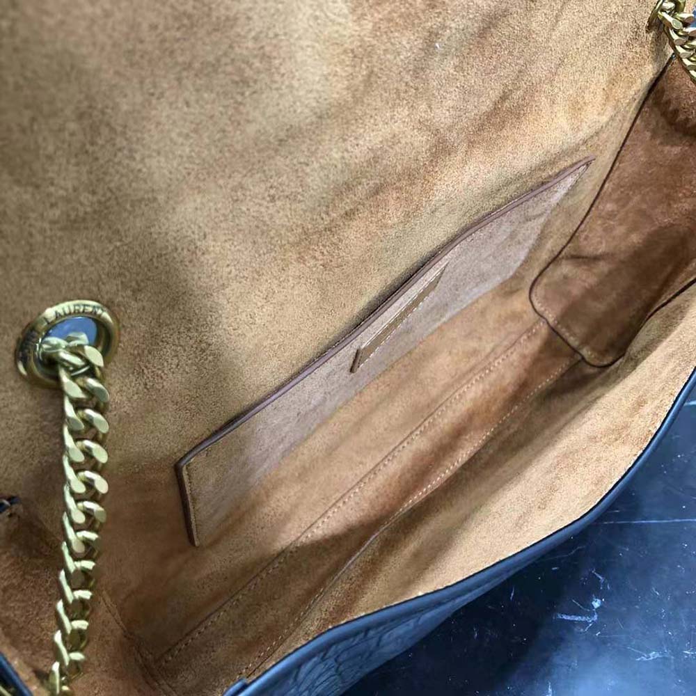 Shop Saint Laurent Kate Medium Reversible Chain Bag in Suede and