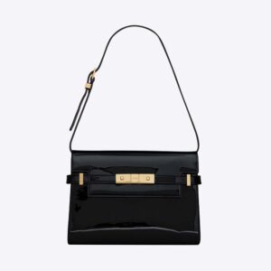 Saint Laurent YSL Women Manhattan Small Shoulder Bag in Patent Leather