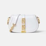 Versace Women Greca Goddess Shoulder Bag-White
