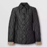 Burberry Women BBR Black Diamond Quilted Thermoregulated Jacket