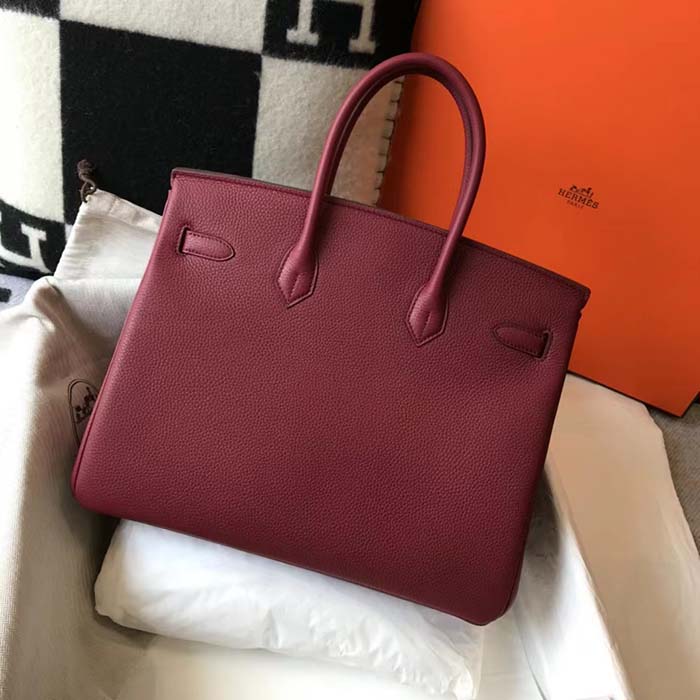 Hermès Birkin 30 Red Leather Handbag (Pre-Owned) – Bluefly