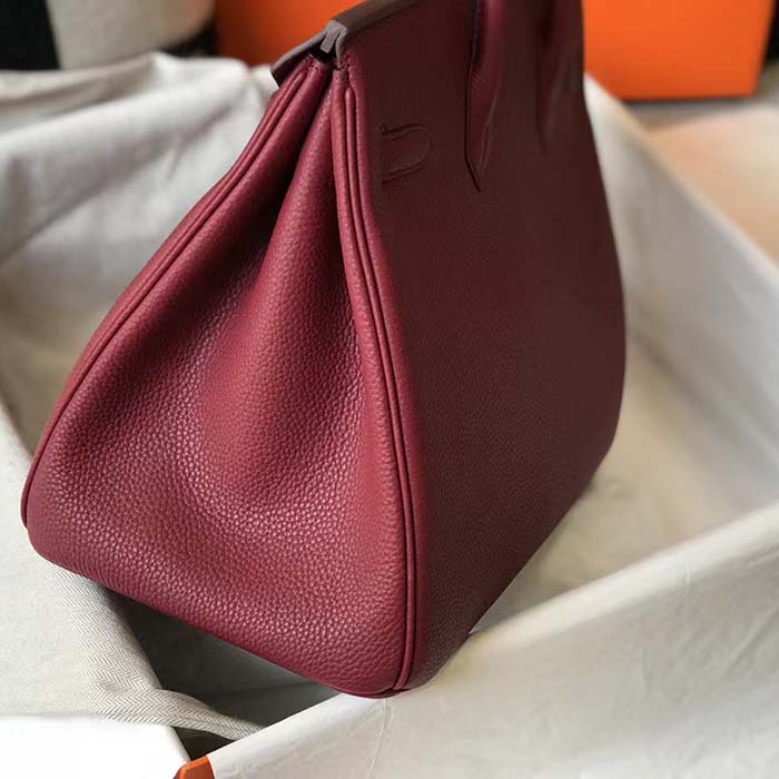 Hermès Birkin 30 Red Leather Handbag (Pre-Owned) – Bluefly