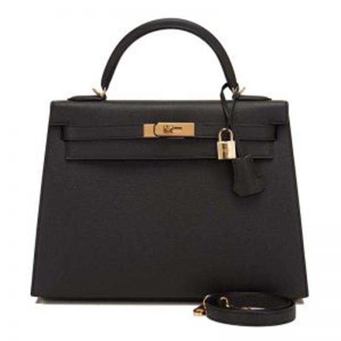 Hermes Women Kelly Sellier 32 Bag in Togo Leather with Gold Hardware