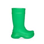 Balenciaga Women Crocs™ Boot in Green Rubber