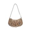 Balenciaga Women Le Cagole Mini Bag with Chain BB Monogram Coated Canvas in Beige