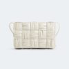 Bottega Veneta Women Cassette Foulard Intreccio Leather Cross-Body Bag