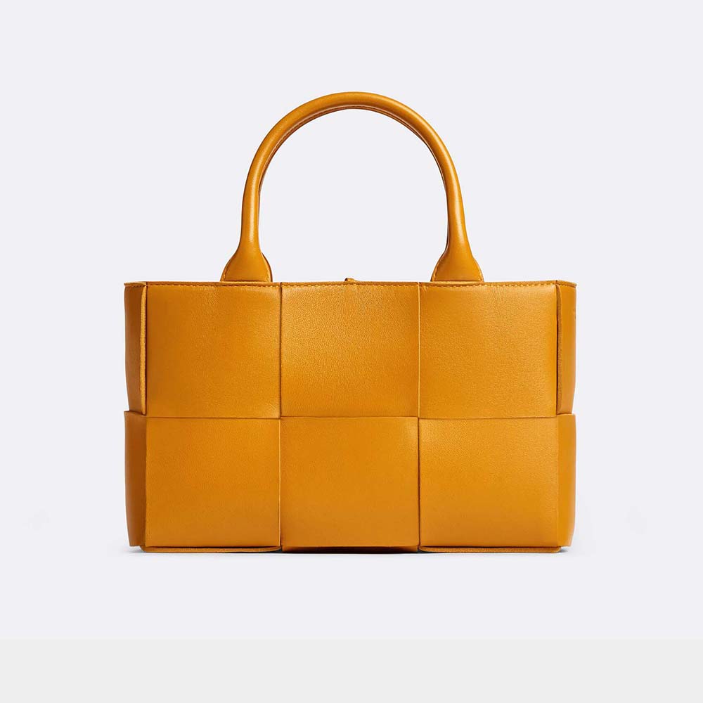 Bottega Veneta Women Mini Arco Tote Bag with Detachable Strap-Orange