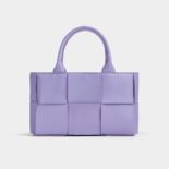 Bottega Veneta Women Mini Arco Tote Bag with Detachable Strap-Purple