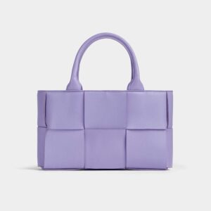 Bottega Veneta Women Mini Arco Tote Bag with Detachable Strap-Purple