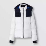 Burberry Men Detachable Hood Nylon Puffer Jacket-White