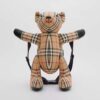 Burberry Women Exaggerated Check Thomas Bear Bum Bag