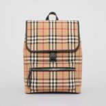 Burberry Women Vintage Check Cotton Backpack