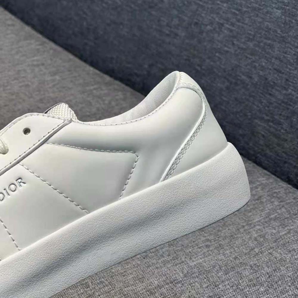 Dior Men B101 Sneaker Cream Smooth Calfskin and Greige Nubuck