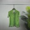 Dior Men Chez Moi Short-Sleeved Shirt Green Dior Oblique Silk Twill 6 Dior Men Chez Moi Short-Sleeved Shirt Green Dior Oblique Silk Twill