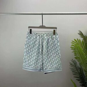 Dior Men Chez Moi Short White Dior Oblique Silk Twill