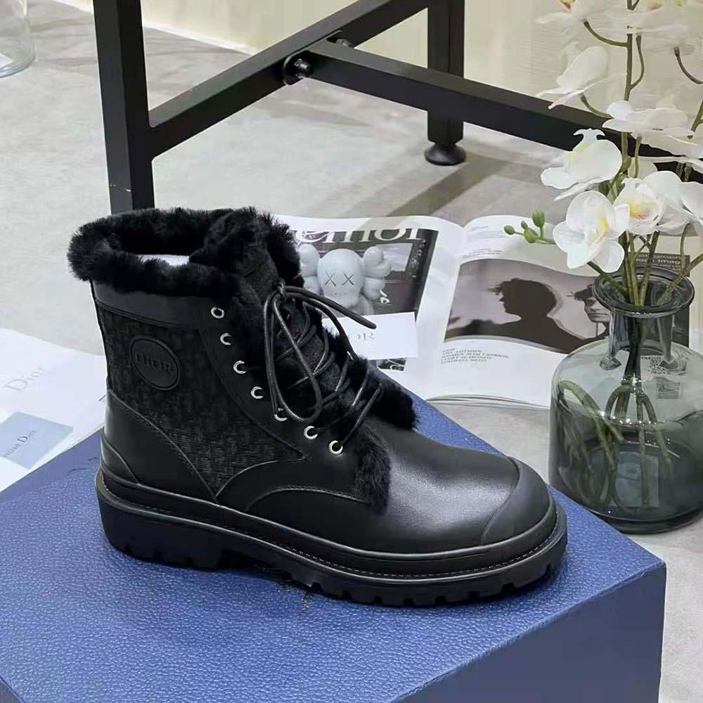 DIOR MEN 2022 Explorer Combat Boots - Black Boots, Shoes