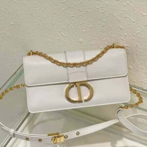 Dior - 30 Montaigne Box Bag Latte Box Calfskin - Women